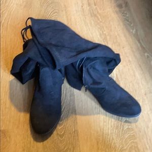 Wide calf over the knee boots